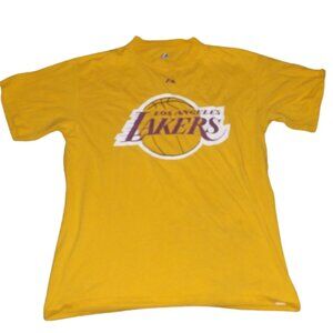 Los Angeles Lakers LA Men Cotton Size Large Odom 7 Logo T-Shirt